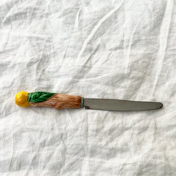 Vintage ceramic fruit and cheese knives Set of 5 Made in Japan - Picture 10 of 10